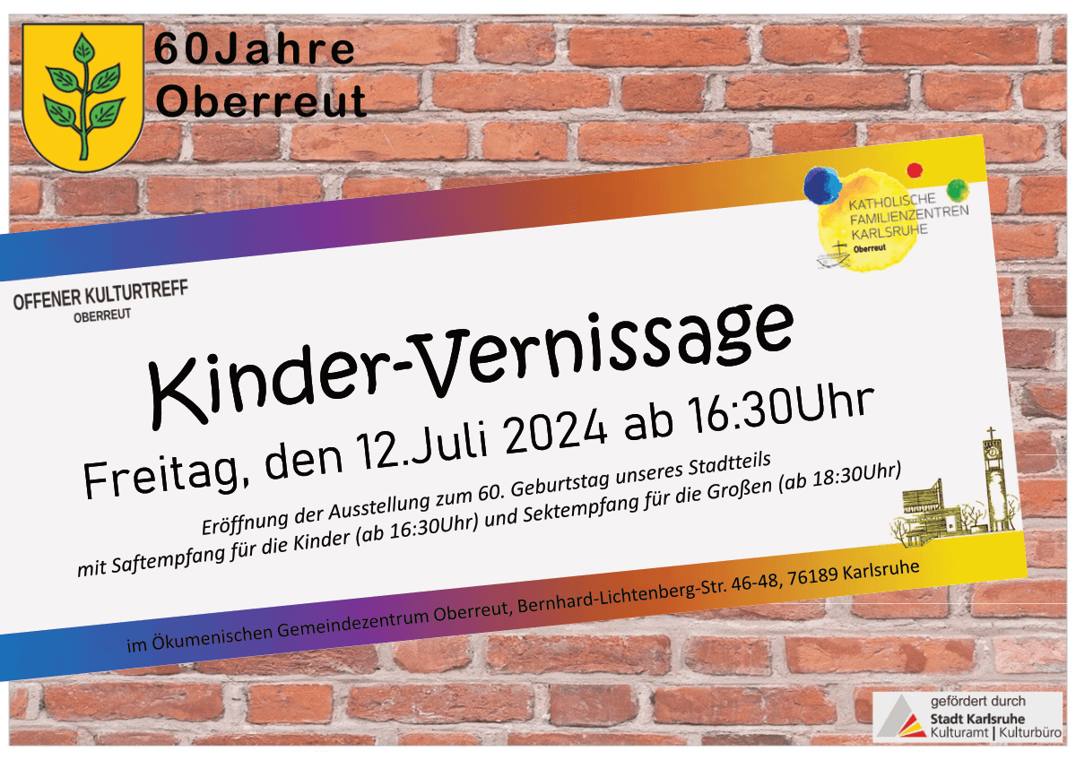 Kinder Vernissage am 12.07.2024 in Oberreut