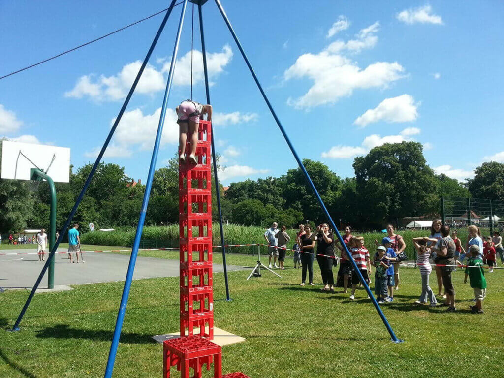 Kistenklettern - Spendenaufruf für das Oberreuter Kinderfest